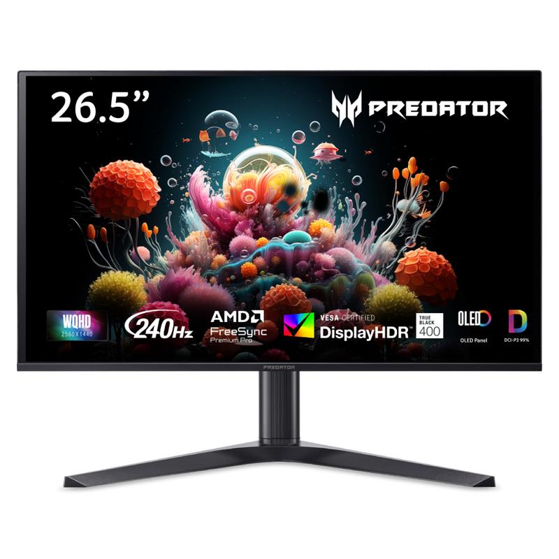 Acer Predator 27" WQHD QD-OLED 240Hz 0.03ms (GtG) Gaming Monitor