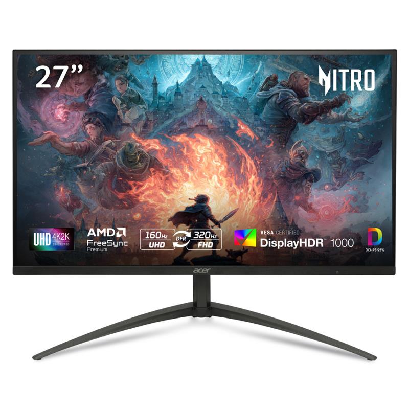 Acer Nitro Mini LED XV275K 27" UHD 4K 160Hz Gaming Monitor