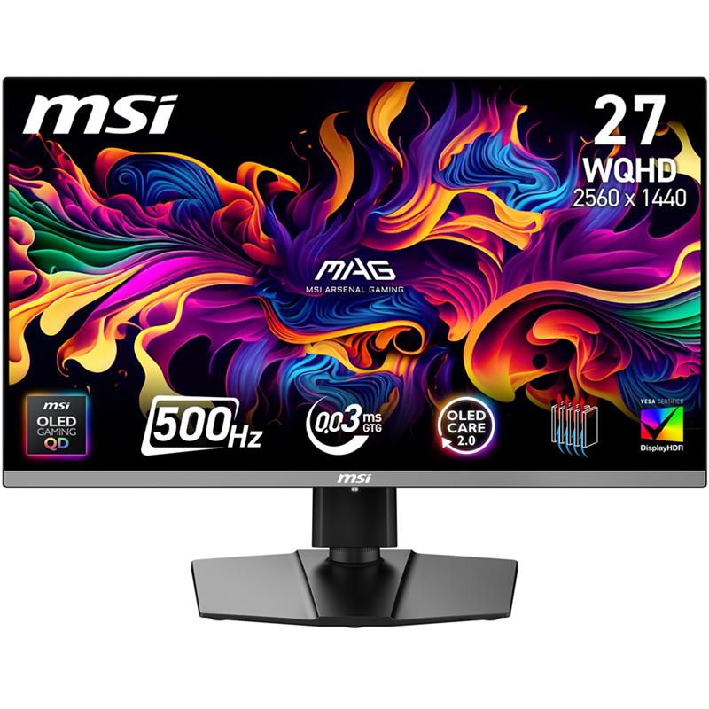 MSI MAG 272QP QD-OLED X50  2560 x 1440 QD-OLED 500Hz Gaming Monitor