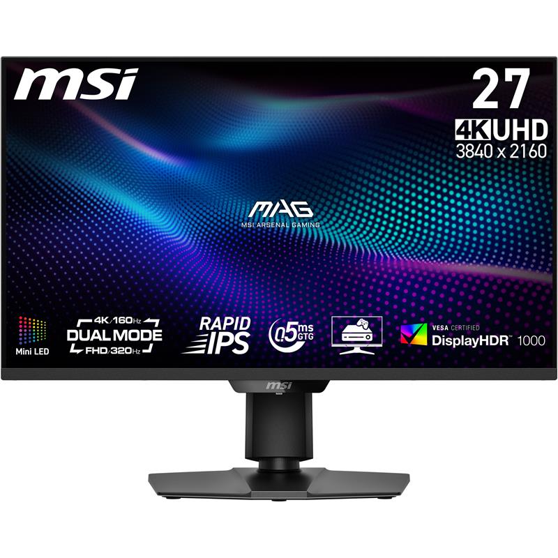 MSI 27 po 3840 x 2560 UHD 144hz/ FHD 288hz de jeuMoniteur