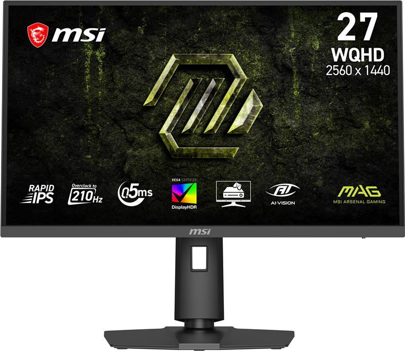 MSI MAG 27" 2560 x 1440 QHD Rapid IPS 210Hz Gaming Monitor