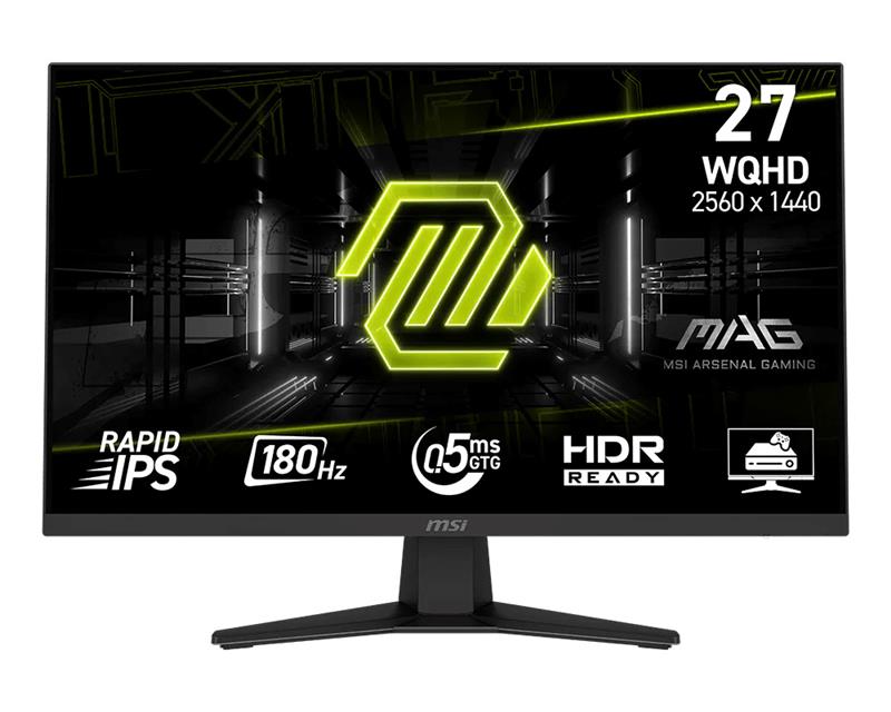 MSI MAG 27" 2560 x 1440 QHD Rapid IPS 240Hz Gaming Monitor