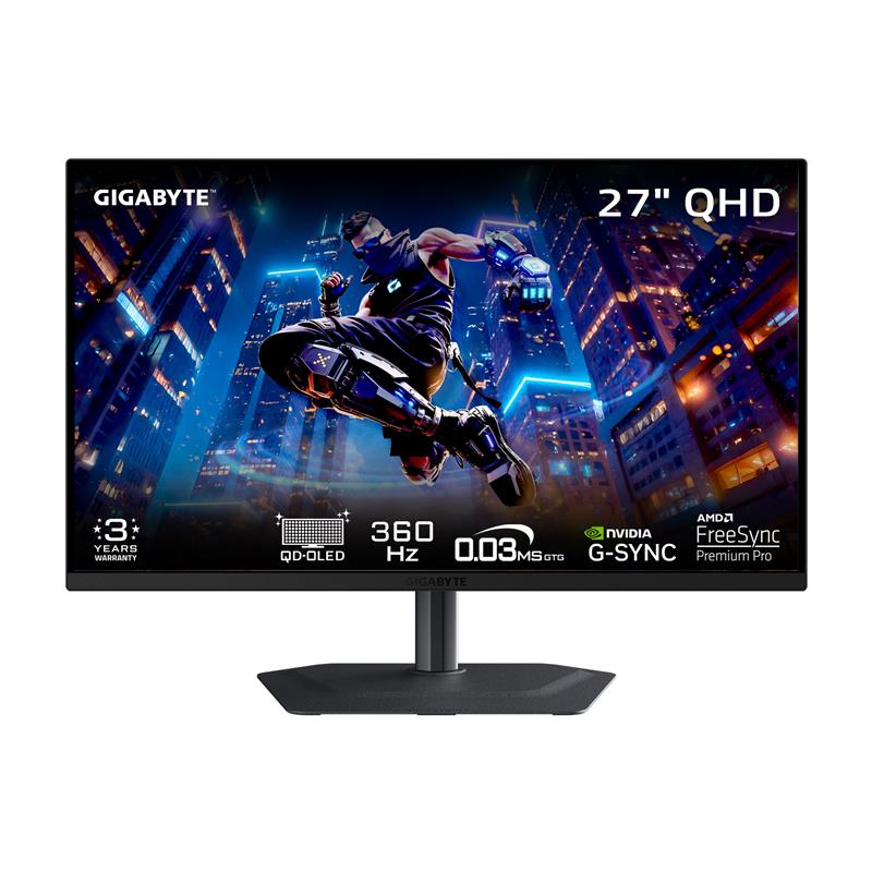 GIGABYTE - MO27Q3 - Moniteur de jeu QD-OLED 27 pouces