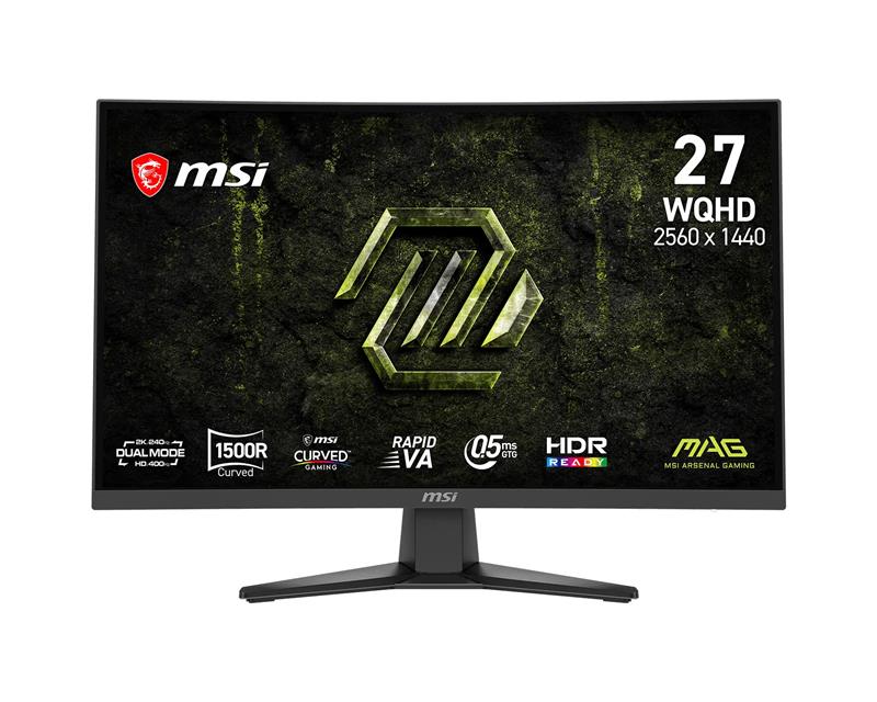 MSI MAG 27" 2560 x 1440 QHD Rapid VA 240Hz Gaming Monitor