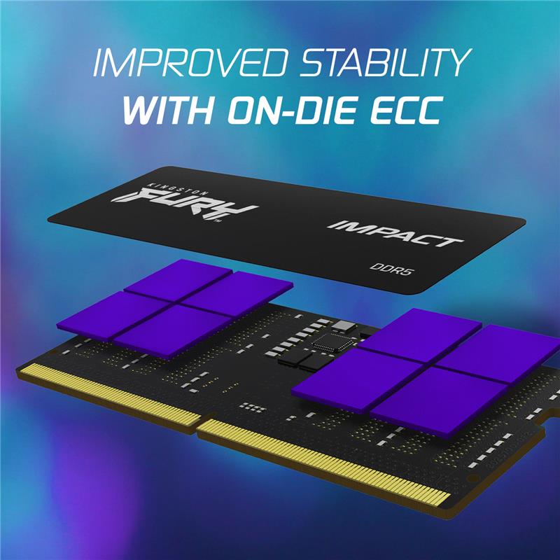 Kingston FURY Impact 16GB (1x16GB) DDR5 5600MHz CL40 1.1V SODIMM