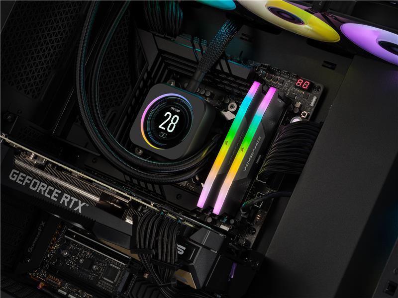 CORSAIR VENGEANCE RGB 32GB (2x16GB) DDR5 6400MHz CL32 UDIMM