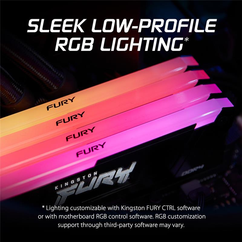 Kingston FURY Beast RGB 32GB (2x16GB) DDR4 3200MHz CL16 UDIMM