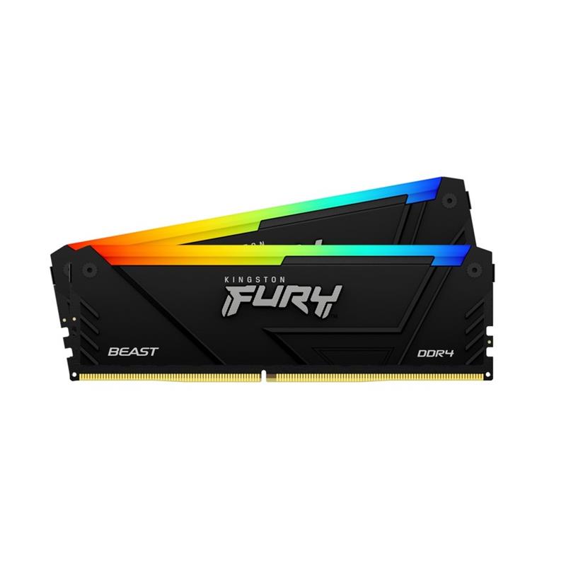 Kingston FURY Beast RGB 32GB (2x16GB) DDR4 3600MHz CL18 UDIMM
