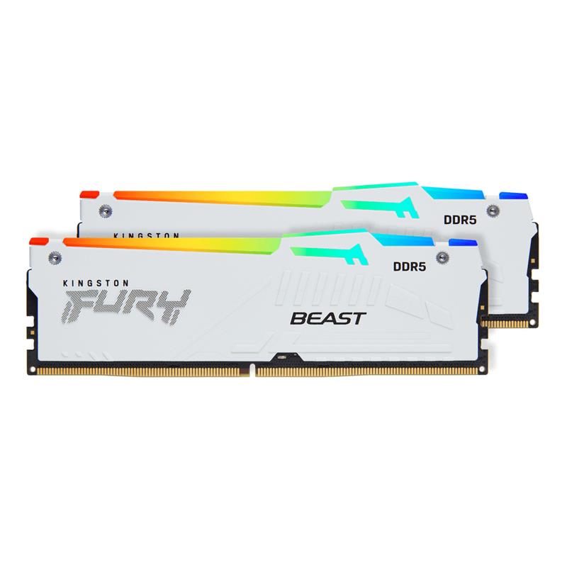 Kingston FURY Beast RGB 32GB (2x16GB) DDR5 6400MHz CL32 UDIMM