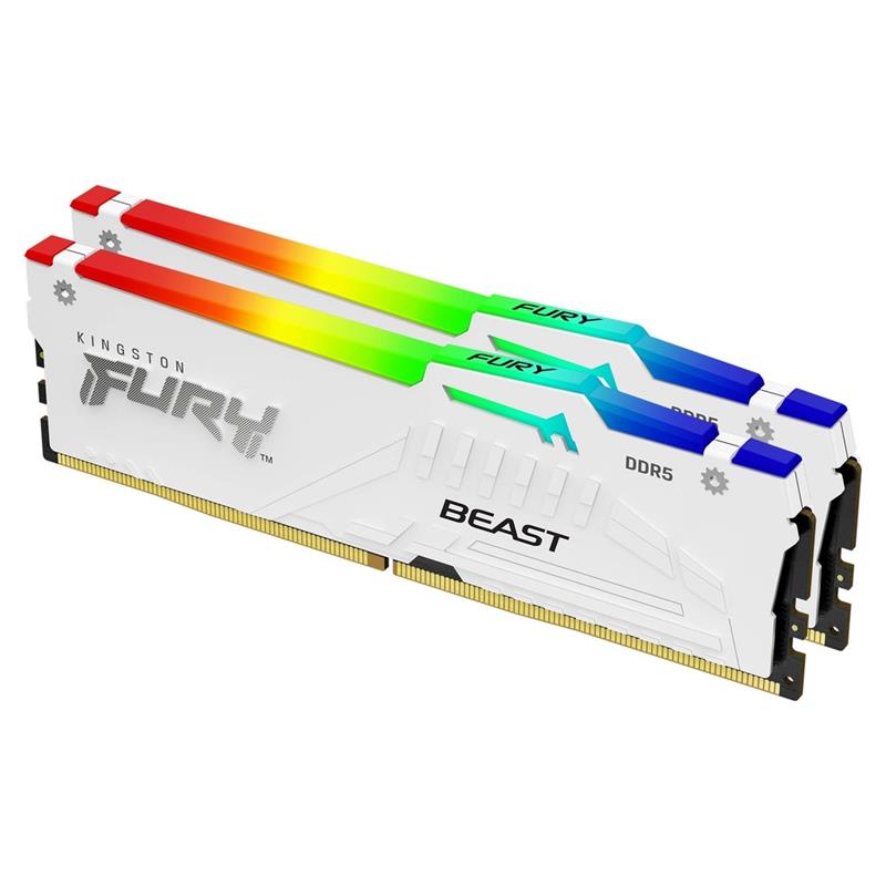 Kingston FURY Beast RGB 64GB (2x32GB) DDR5 6000MHz CL30 UDIMM