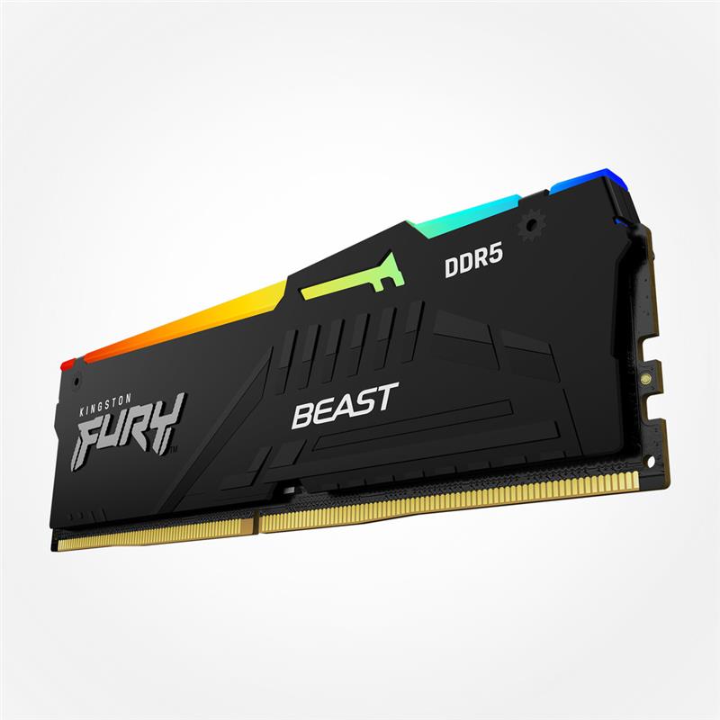 Kingston FURY Beast RGB 64GB (2x32GB) DDR5 6400MHz CL32 UDIMM