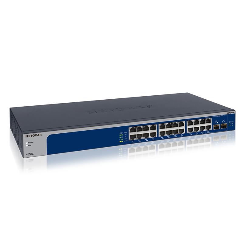 NETGEAR (XS724EM-100NAS) Commutateur intelligent géré Plus Ethernet 10 Gigabit/Multi-Gigabit à 24 ports