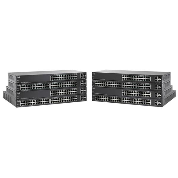 Commutateur intelligent Cisco SF220-24P 24 ports 10/100 PoE Plus