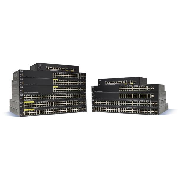 Cisco SF350-24P Commutateur géré PoE à 24 ports 10/100