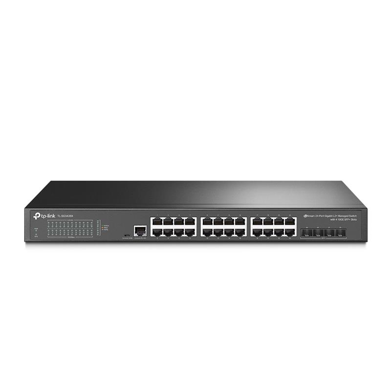 TP-Link (SG3428X) Commutateur géré JetStream 24 ports Gigabit L2+ avec 4 emplacements SFP+ 10GE