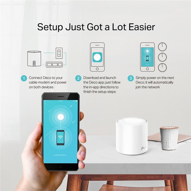 TP-Link (Deco X20) (3-pack) AX1800 Whole Home Mesh Wi-Fi System