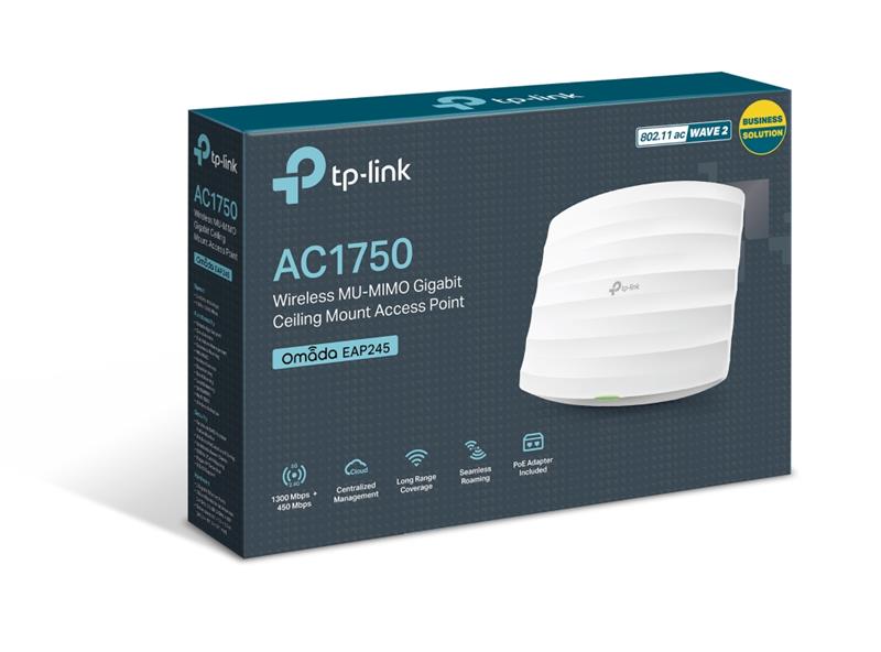 【新品】TP-Link EAP245 AC1750 Wi-Fiアクセスポイント TP-Link (EAP245) Wireless MU-MIMO Gigabit Ceiling Mount