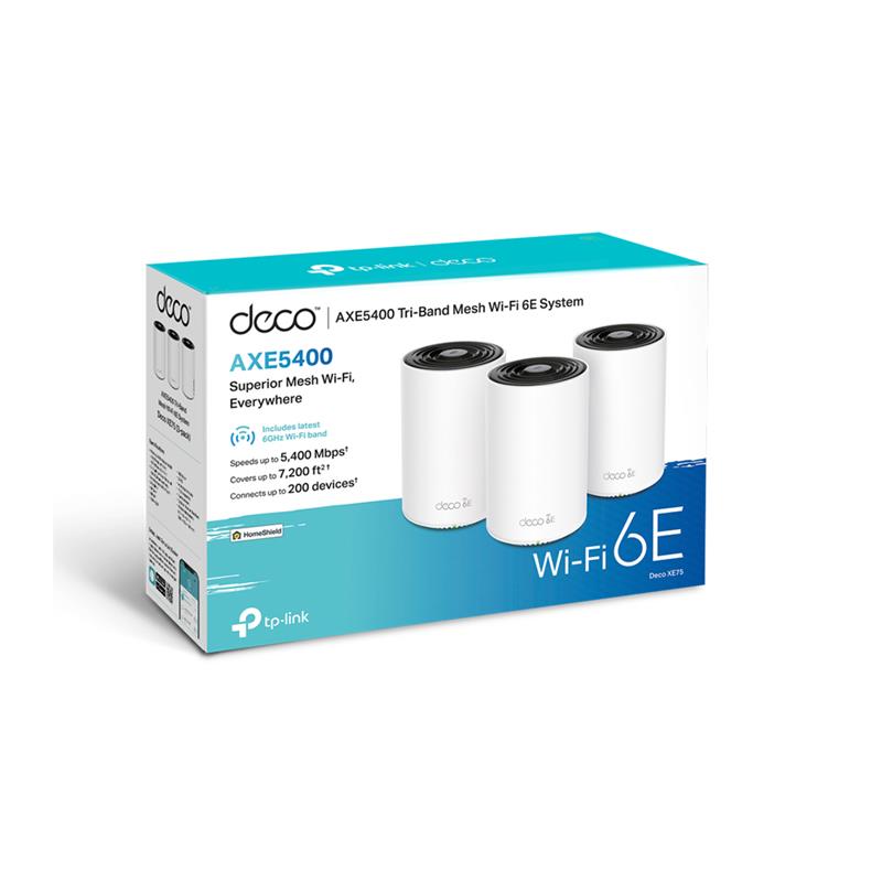 TP-Link Deco XE75 AXE5400 Tri-Band Wi-Fi 6E Mesh System (3 Pack
