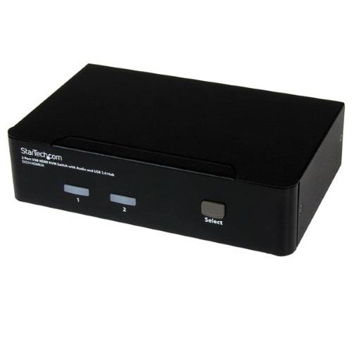 StarTech.com - Commutateur KVM HDMI USB à 2 ports avec Audio et USB 2.0 - 2 x 1 - 2 x Mini HDMI Audio/Video numérique -