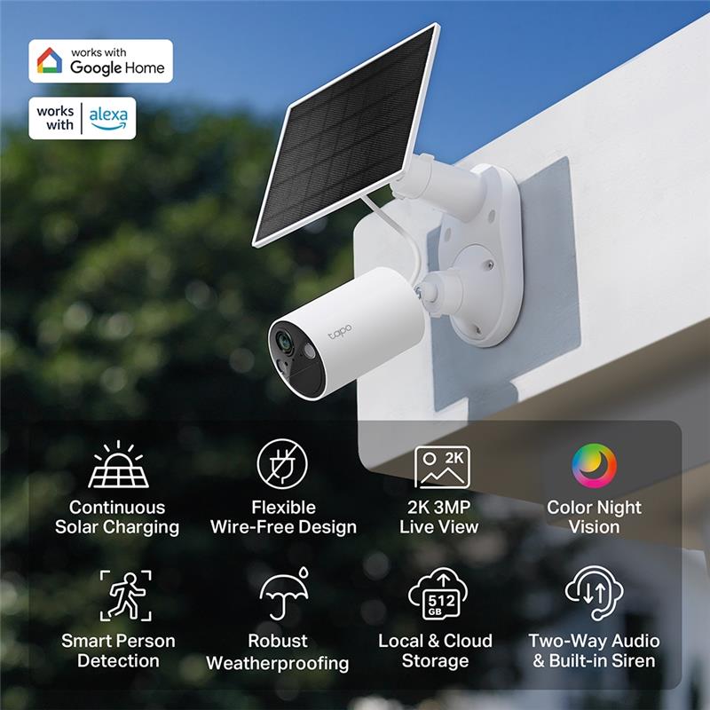 TP-Link Tapo C410 KIT Solar-Powered Security Camera Kit - Canada