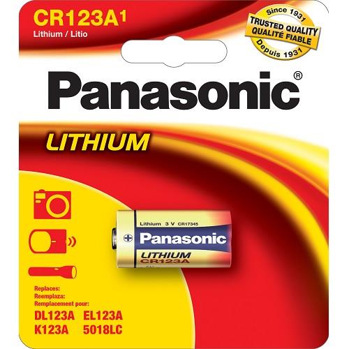 PANASONIC (CR123APA1B) - Pile au lithium de 3 V