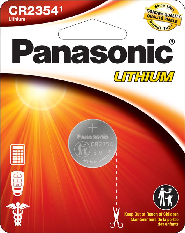 PANASONIC 2354 Lot de 1 pile bouton au lithium 3 V (CR2354PA1BL)