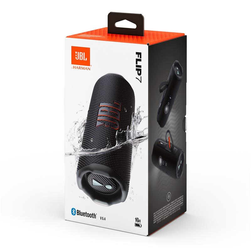 JBL Flip 7 Portable Bluetooth Speaker, Black - Canada Computers