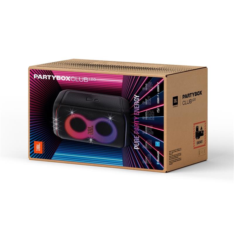 JBL PartyBox Club 120 Portable Party Speaker, Black - Canada