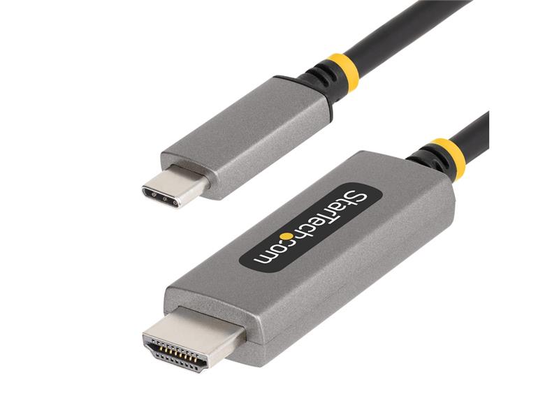 StarTech.com 10ft (3m) USB-C to HDMI Adapter Cable, 8K 60Hz, 4K 144Hz, HDR10, USB Type-C to HDMI 2.1 Video Converter Cable, USB