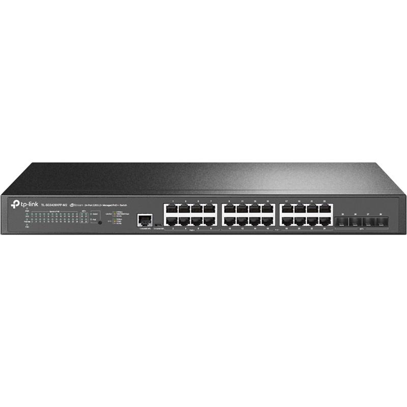TP-Link (SG3428XPP-M2) Switch administrable JetStream 24 ports 2,5GBASE-T et 4 ports 10GE SFP+ L2+ avec 16 ports PoE+ et 8 p...