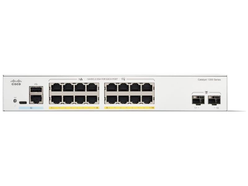 CISCO C1300-16P-2G 16 Ports Gigabits Gestion Commutateur réseau