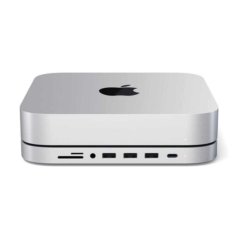 SATECHI Type-C Aluminum Stand & Hub for Mac Mini