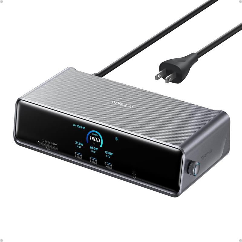 Anker Prime Docking Station (DL7400), 14-Port A83B31A1 Triple Display