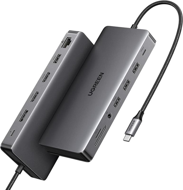 UGREEN Revodok Pro 313, 13 in 1, 4K Triple Display Docking Station