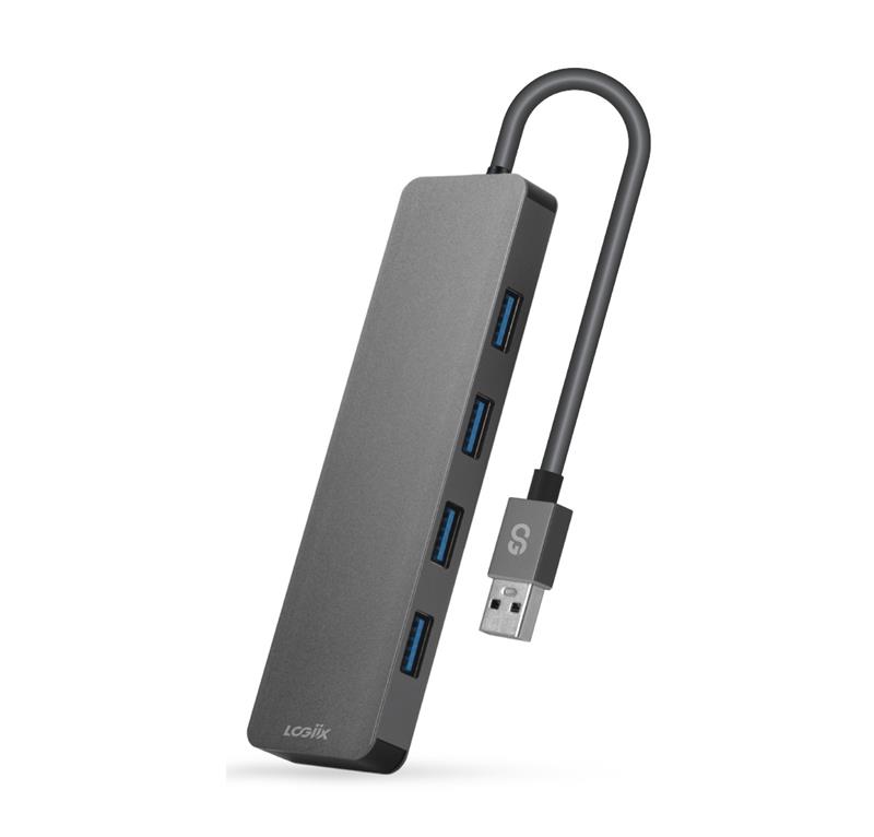 LOGIIX 4-Port USB-A 3.0 Hub