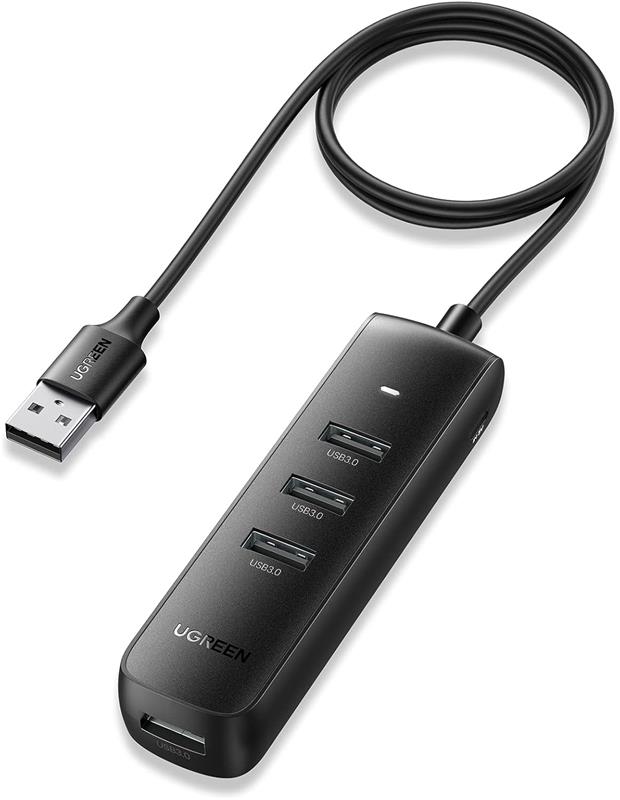 UGREEN USB Hub 3.0 Splitter, 4 Port USB Extender Ultra Slim Data Hub