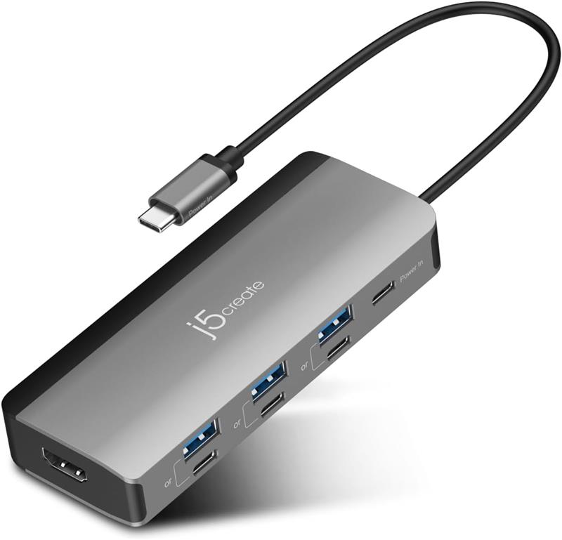 j5create USB-C Hub 4K@144Hz HDMI with 100W Fast Charge