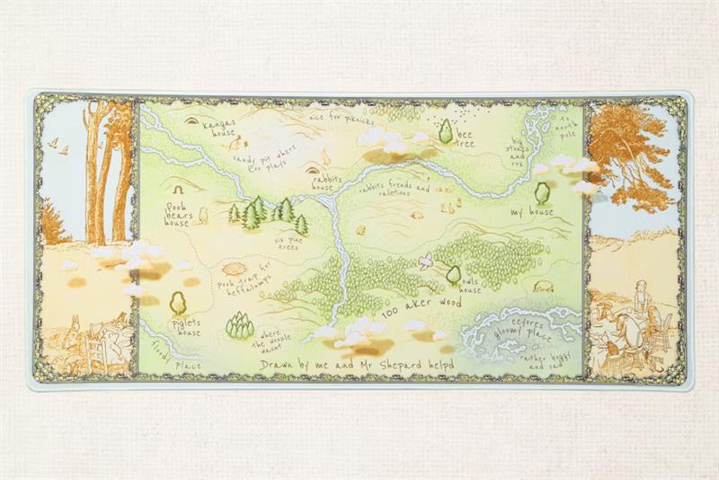 DROP Bees.Keys Hundred Acres XL Mouse Pads - Map