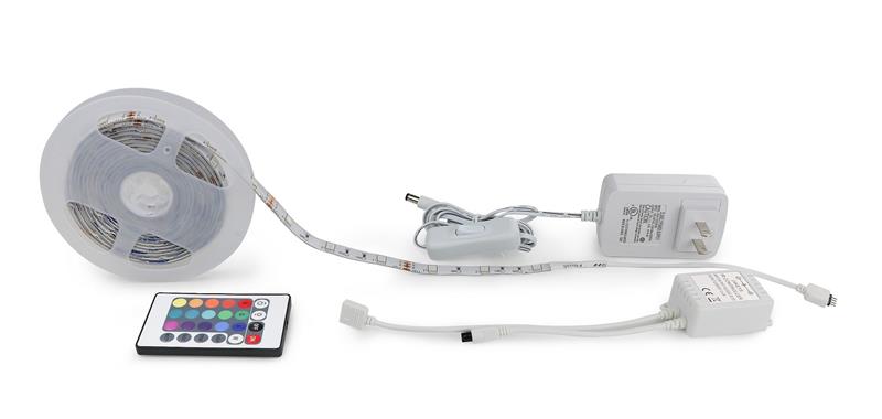 Bande lumineuse LED RVB Kingunion en silicone de 3 m avec télécommande