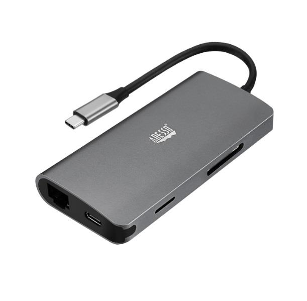 Adesso Station accueil multiport USB-C 8-en-1, prise en charge HDMI