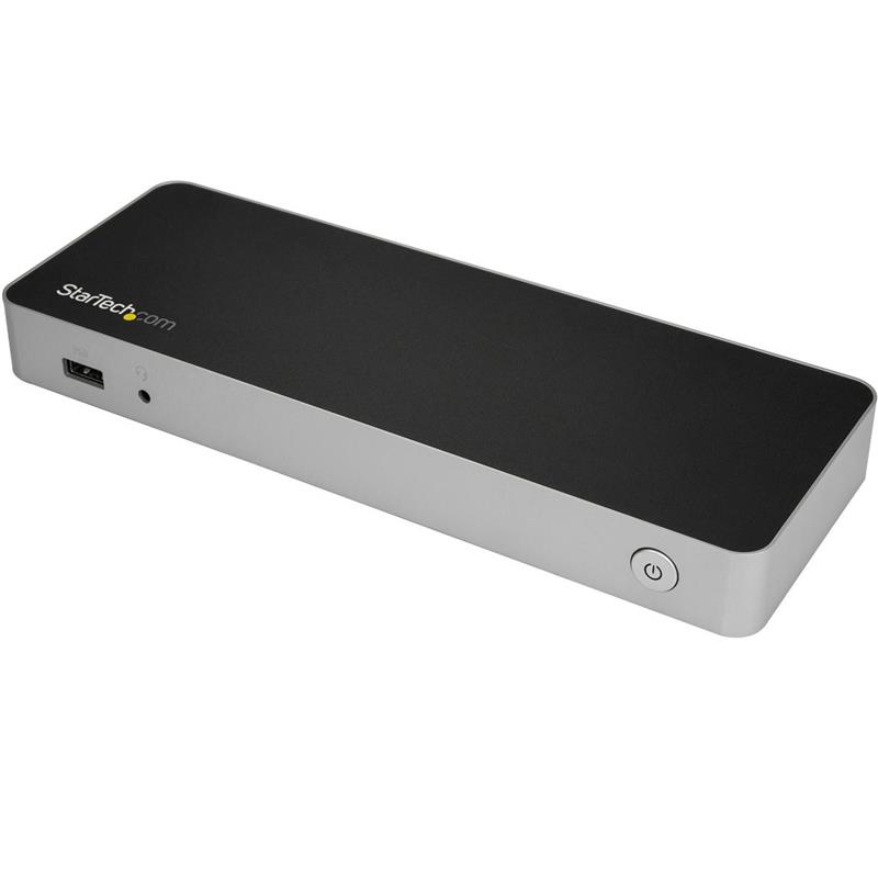 Station d^accueil StarTech Dual Monitor USB C - Livraison d^alimentation 60 W - DP / HDMI 4K - Mac / Windows - Station d^acc...