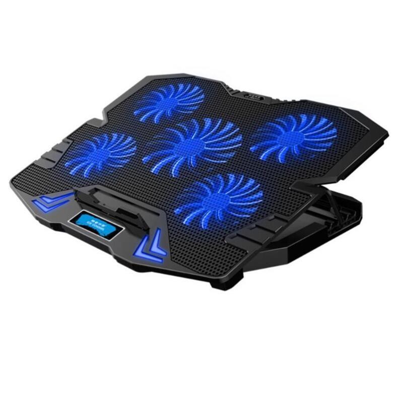 iCAN Notebook Cooler with 5 fans, Support up to 17" Notebook, Blue(Open Box)