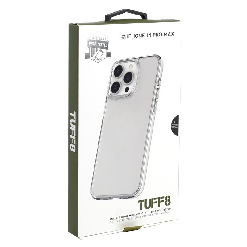iPhone 14 Pro Max - TUFF8 Rugged Case (Clear)