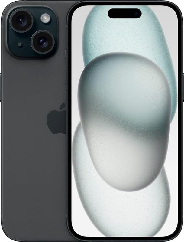APPLE iPhone 15 128 Go, Noir, Renouvelée(Grade A), débloqué
