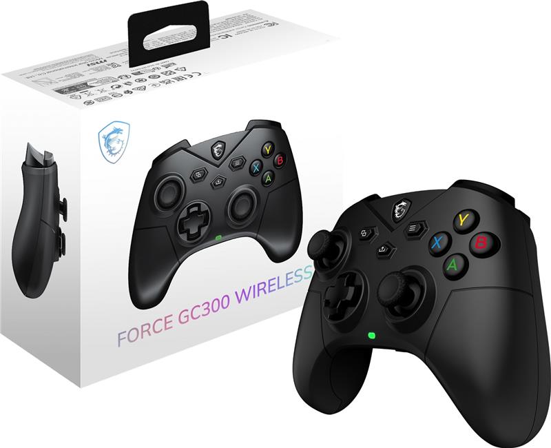 Manette sans fil MSI Force GC300 pour PC et Android - Noir