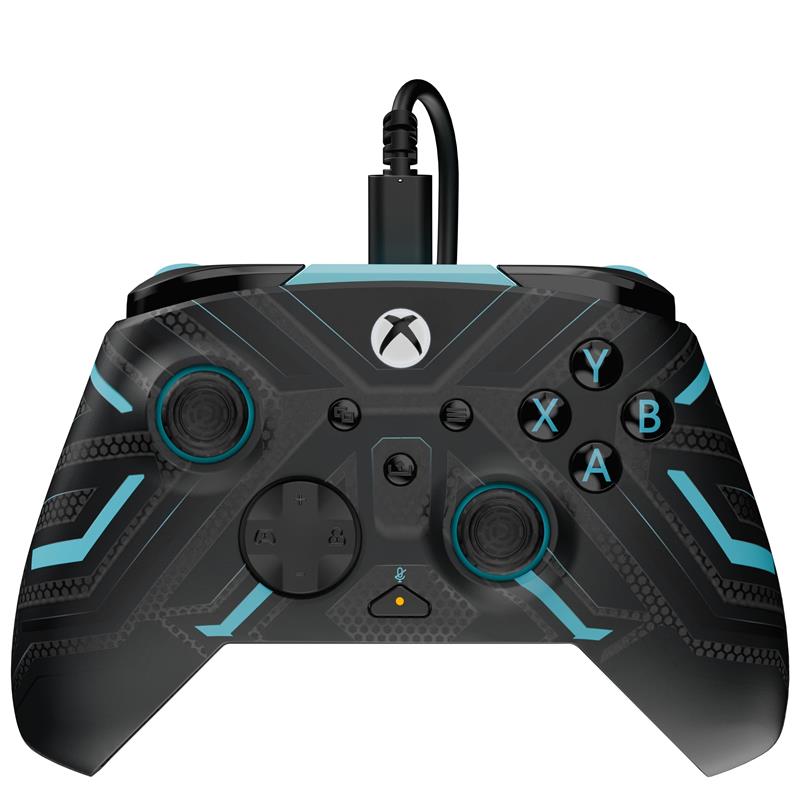 PDP REMATCH GLOW Advanced Wired Controller: Titan Steel / Xbox & PC