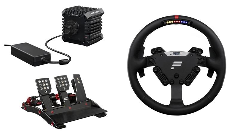 Pédalier Fanatec ClubSport V3 + CSL DD QR2 (8 Nm) / PC + Volant ClubSport RS