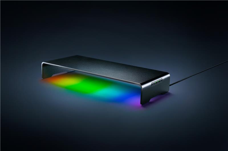 MONITOR STAND CHROMA ALUMINUM WITH 4-PORT USB C HUB
