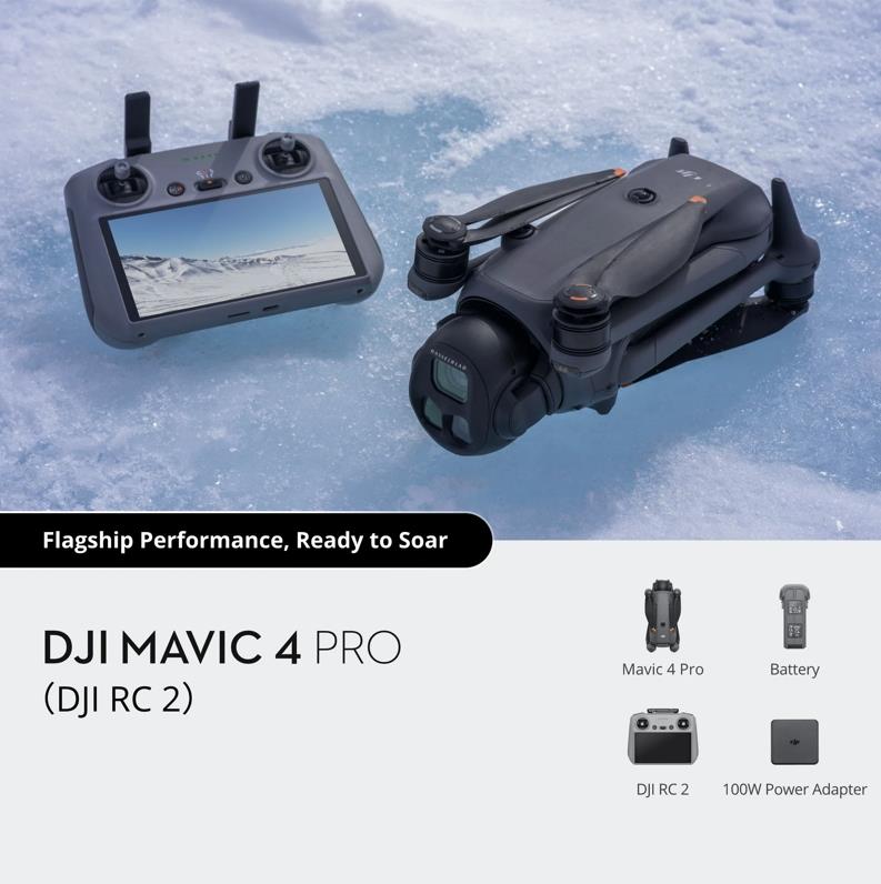 DJI Mavic 4 Pro Drone and Remote Controller with Built-in Screen