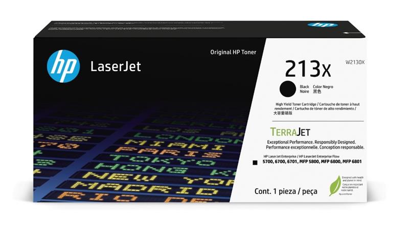 HP 213X BLK ORIGINAL LASERJET TONER CRTG